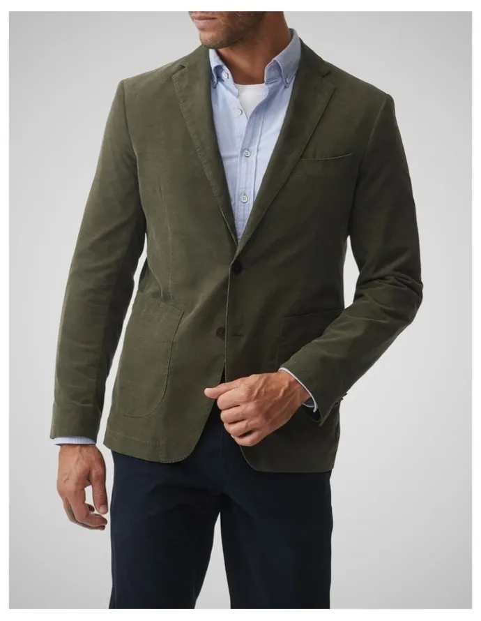 Rodd & Gunn Saint Bathans Sports Fit Jacket in Moss