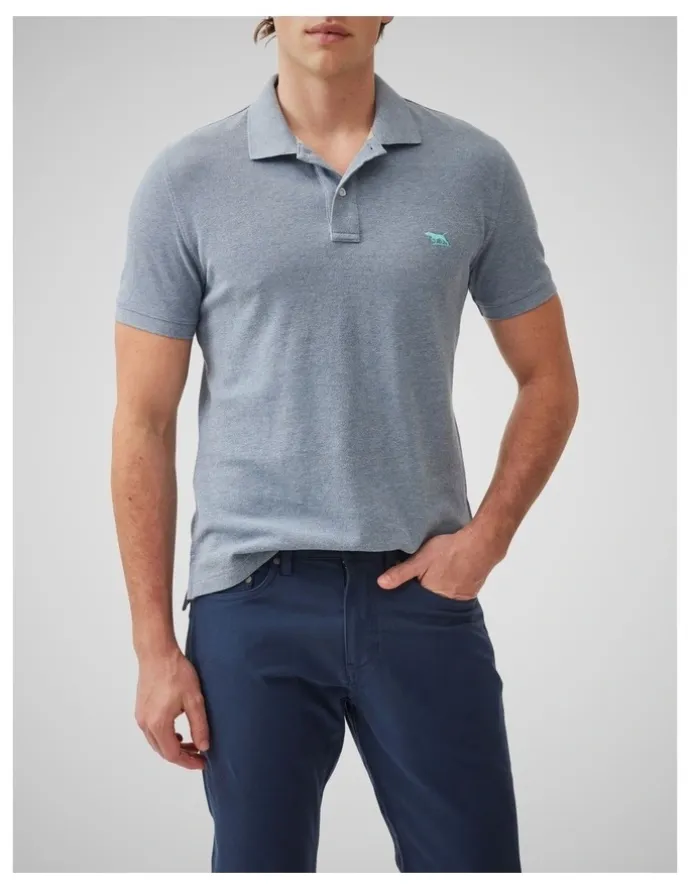 Rodd & Gunn The Gunn Sports Fit Polo in Steel Blue