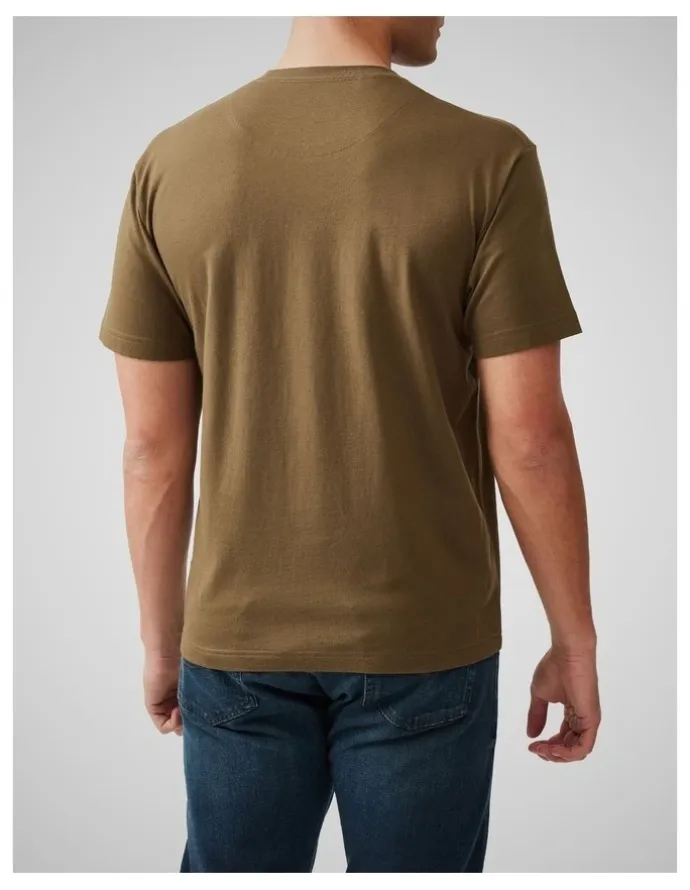 Rodd & Gunn The Peaks Logo Tee in Olive