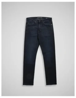 Rodd & Gunn Weston Straight Fit Italian Long Leg Denim Jeans in Blue/Black