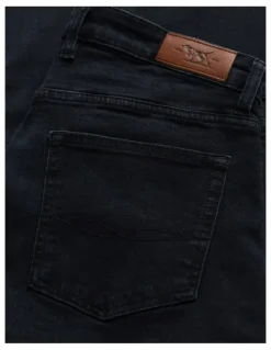 Rodd & Gunn Weston Straight Fit Italian Denim Short Leg in Blue/Black