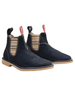 Rossi Boots Burnett Stichdown 4008 Chelsea Boot in Navy