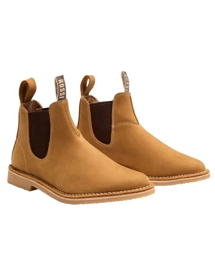 Rossi Boots Burnett Stichdown 4008 Chelsea Boot in Wheat Boot