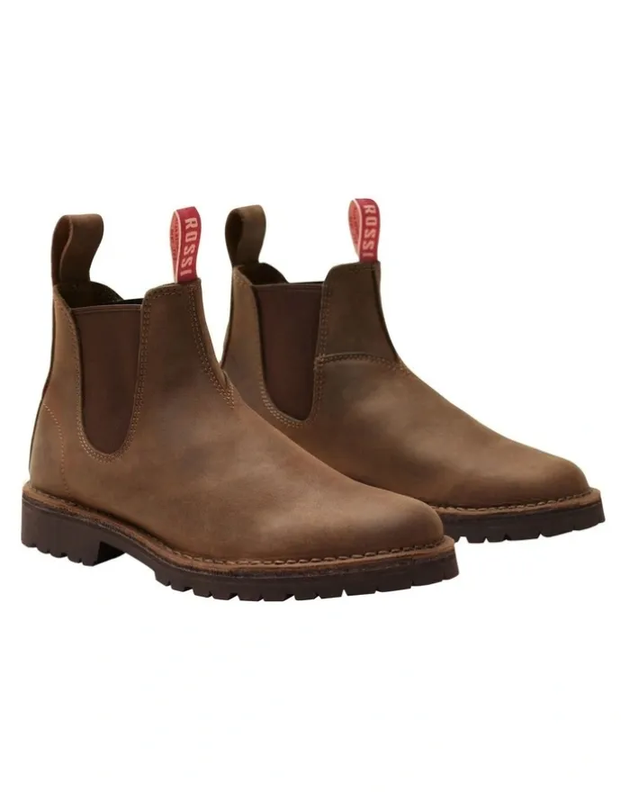 Rossi Boots 4003 Simpson Stichdown Boot in Tan