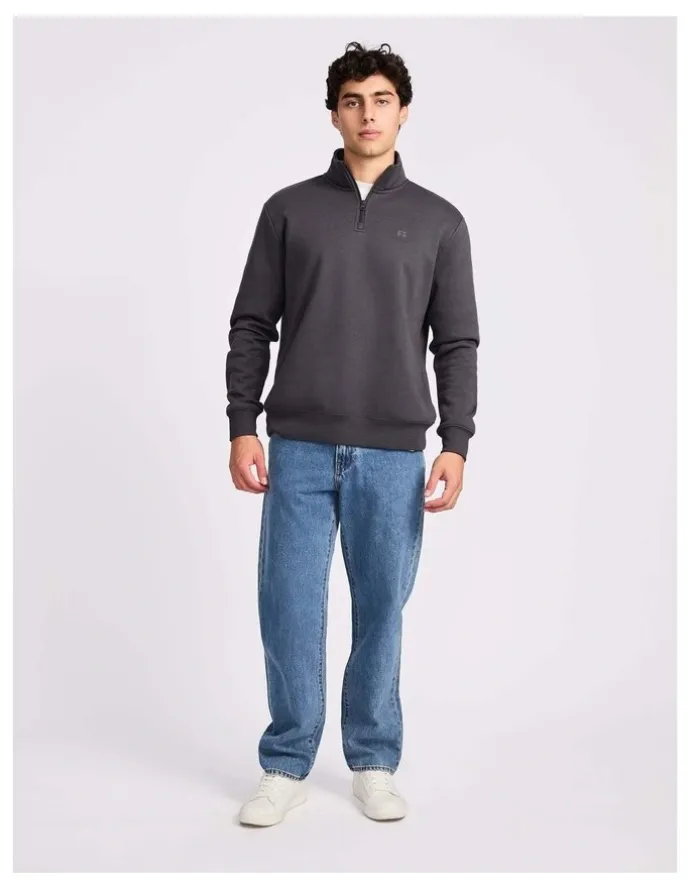 Russell Athletic Brooklyn Men's Quarter Zip - Steel