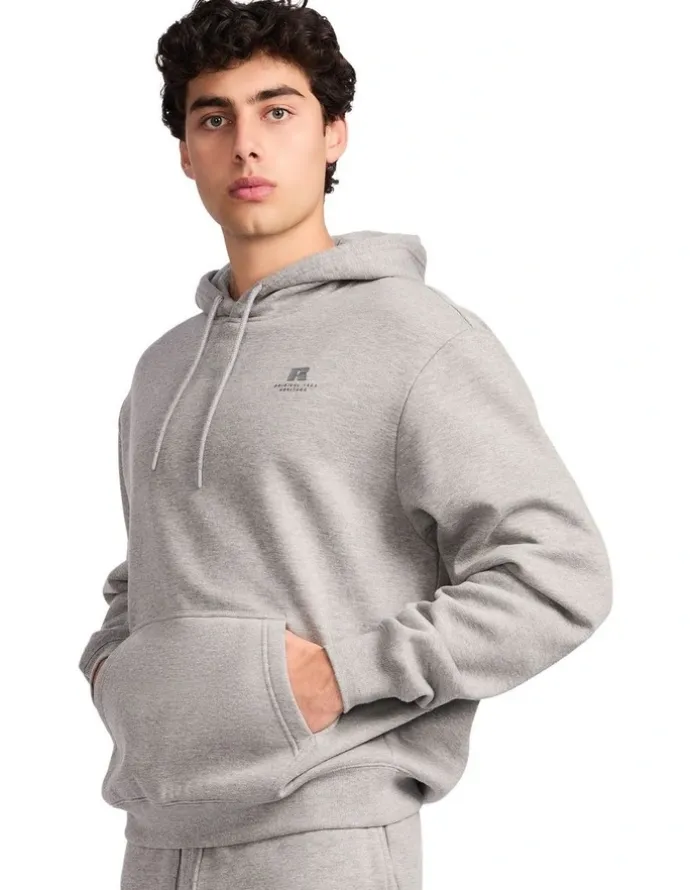 Russell Athletic Brooklyn Men's Hoodie - Mid Grey Marle
