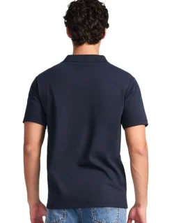 Russell Athletic Brooklyn Pique Men's Polo - Michigan Navy