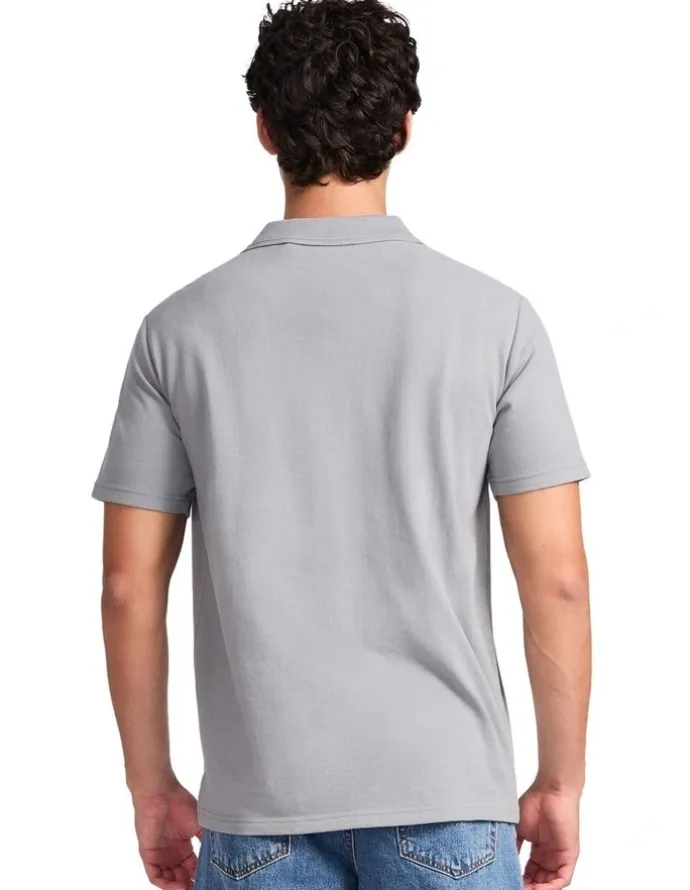 Russell Athletic Brooklyn Pique Men's Polo - Ash