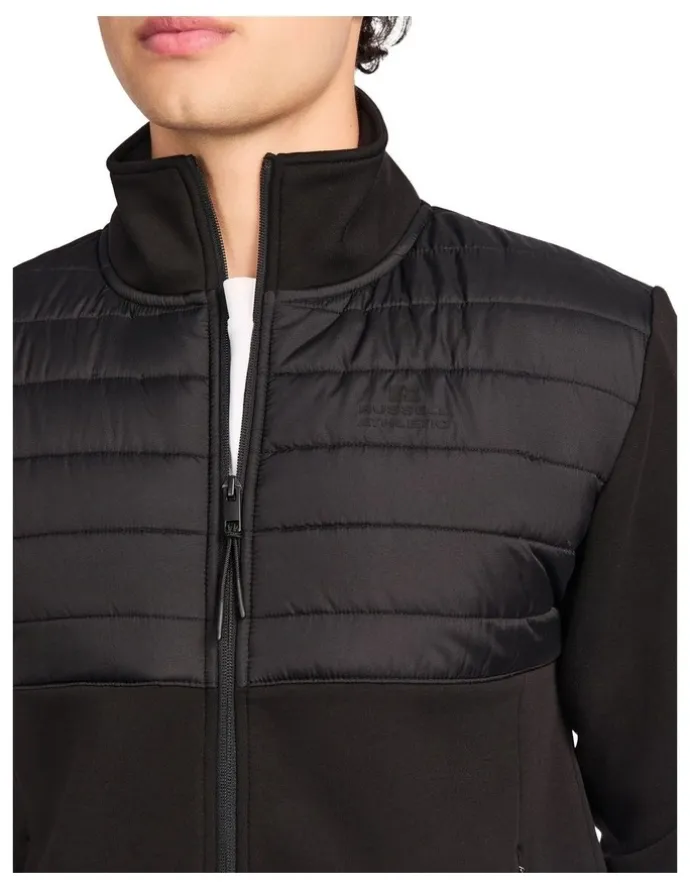 Russell Athletic Hurricane Hybrid Zip Mens Jacket - Black
