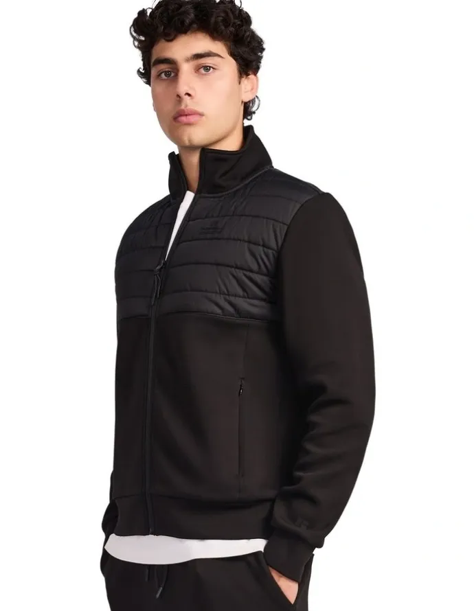 Russell Athletic Hurricane Hybrid Zip Mens Jacket - Black