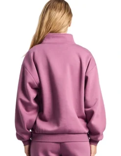 Russell Athletic R Logo Women's Quarter Zip - Tulipwood