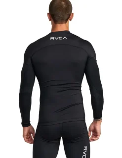 RVCA Compression Long Sleeve Top in Black