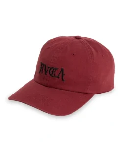 RVCA Dad Cap in Red