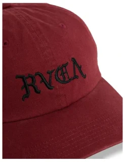 RVCA Dad Cap in Red