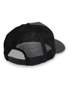 RVCA Dayshift Canvas Trucker Cap in Black