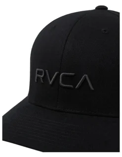 RVCA Flex Fit Hat in Black