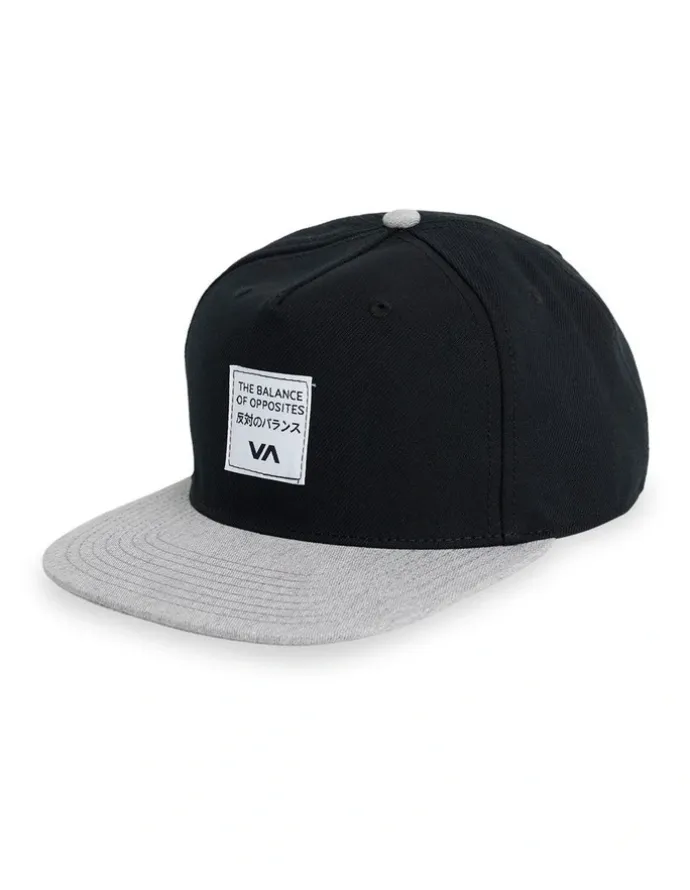 RVCA Foreign Snapback Cap in Black