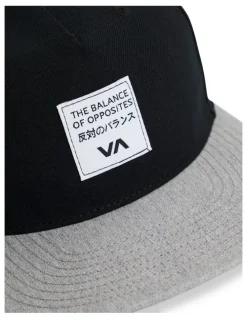 RVCA Foreign Snapback Cap in Black