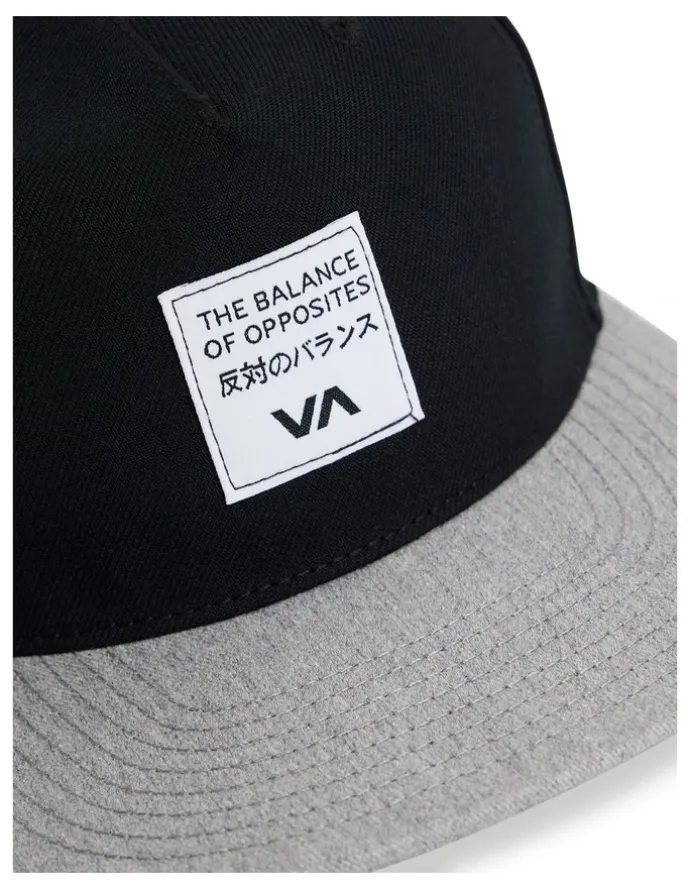 RVCA Foreign Snapback Cap in Black