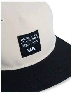 RVCA Foreign Snapback Cap in Natural