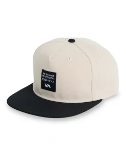 RVCA Foreign Snapback Cap in Natural