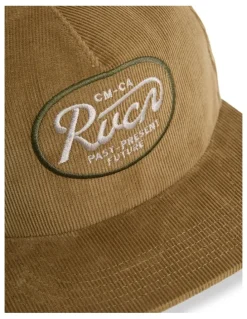 RVCA Standard Script 5 Panel Cap in Coyote