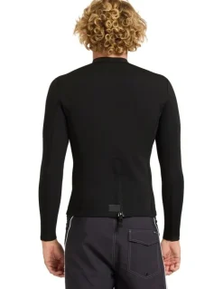 RVCA Balance Back Zip Wetsuit Jacket in Black