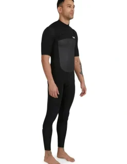 RVCA 2/2 Balance Chest Zip Full Suit in Black