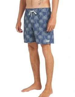 RVCA Exotica Elastic 2 16 Inch Swim Shorts in Blue
