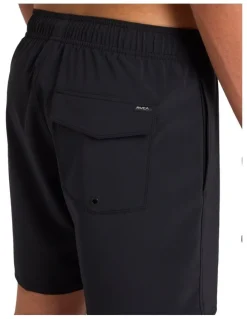 RVCA On Wings Elastic 17 Boardshorts in Black