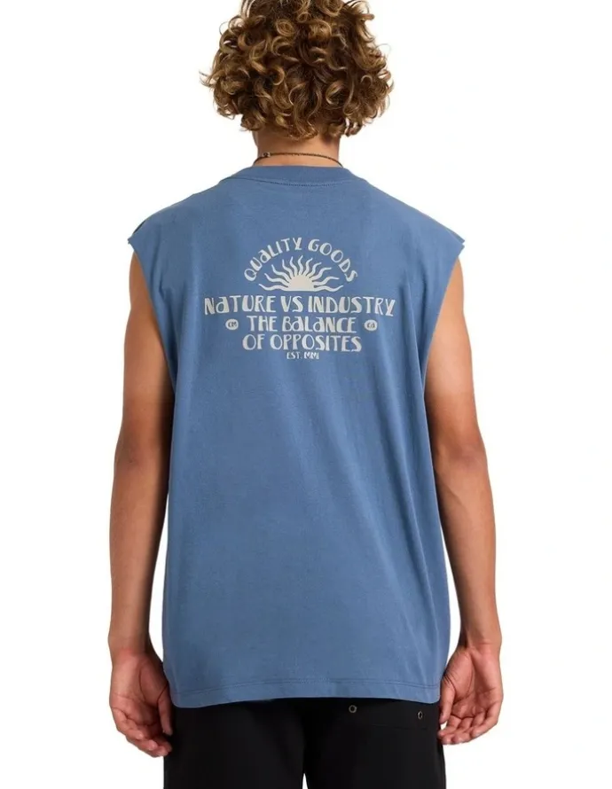 RVCA Sun Industries Muscle in Vintage Navy