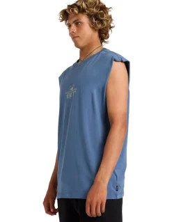 RVCA Sun Industries Muscle in Vintage Navy