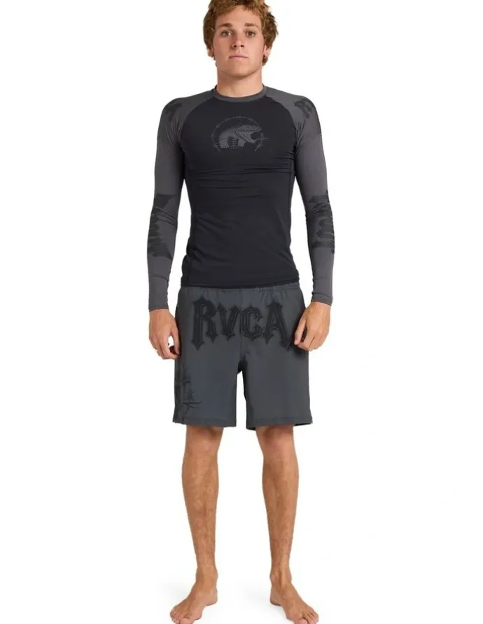 RVCA Tapout Long Sleeve Rashguard in Black
