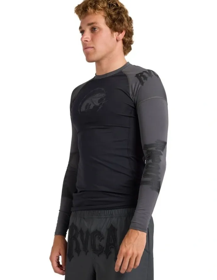 RVCA Tapout Long Sleeve Rashguard in Black