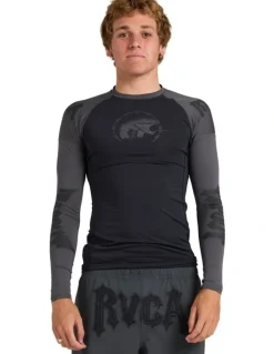 RVCA Tapout Long Sleeve Rashguard in Black