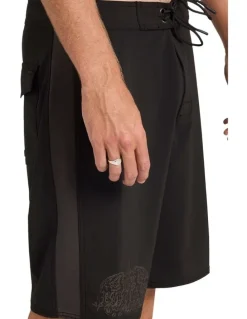 RVCA Thrashed Wings 22 Boardshorts in Black