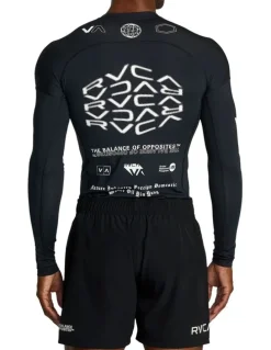 RVCA VA Sport Long Sleeve Rashguard in Black
