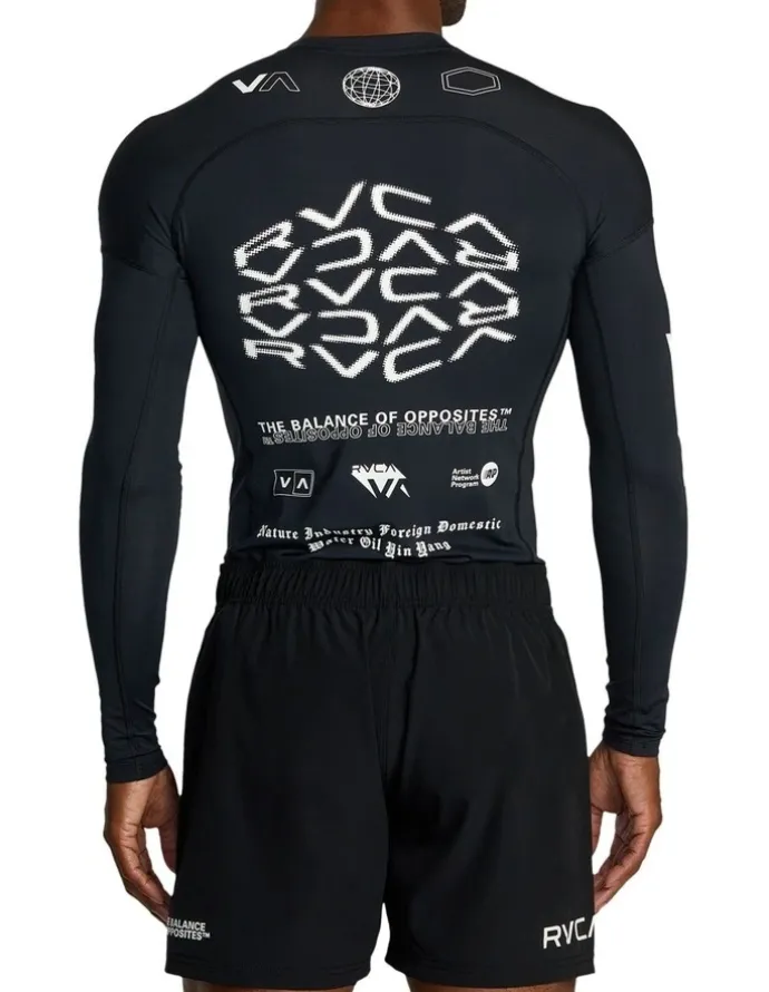 RVCA VA Sport Long Sleeve Rashguard in Black