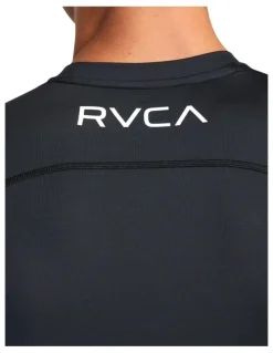 RVCA VA Sport Short Sleeve Rashguard in Black
