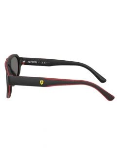 Scuderia Ferrari Acetate Polarised Sunglasses in Black