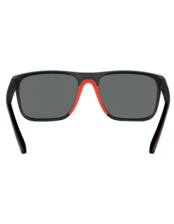 Scuderia Ferrari FZ6002U Polarised Sunglasses in Black