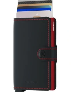 Secrid Miniwallet in Matte Black/Red