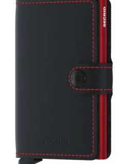 Secrid Miniwallet in Matte Black/Red