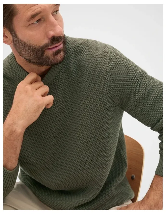 Seed Heritage Basket Stitch Crew
