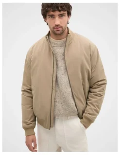 Seed Heritage Bomber Jacket in Dark Stone