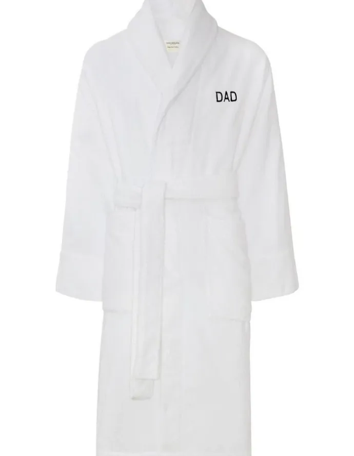 Sheridan Aven Australian Cotton Dad Robe in White