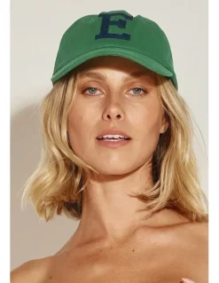 Shore Club College Letter Cap in Green