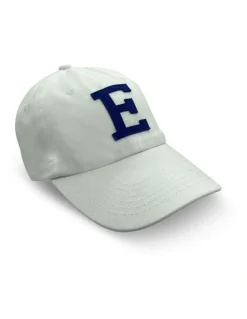 Shore Club College Letter Cap in White