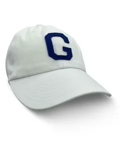 Shore Club College Letter Cap in White