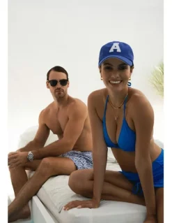 Shore Club College Letter Cap in Blue